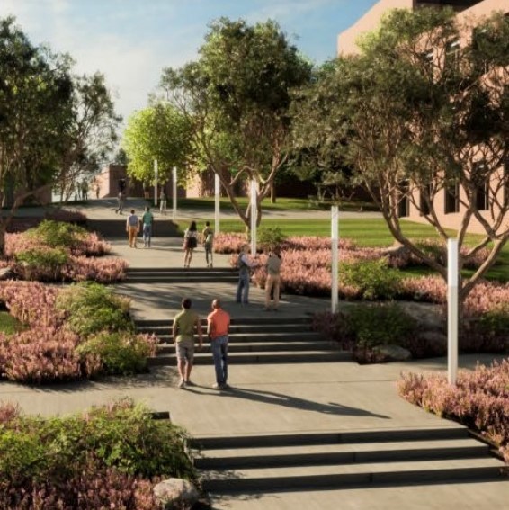 Master Plan rendering of future SHSU campus 